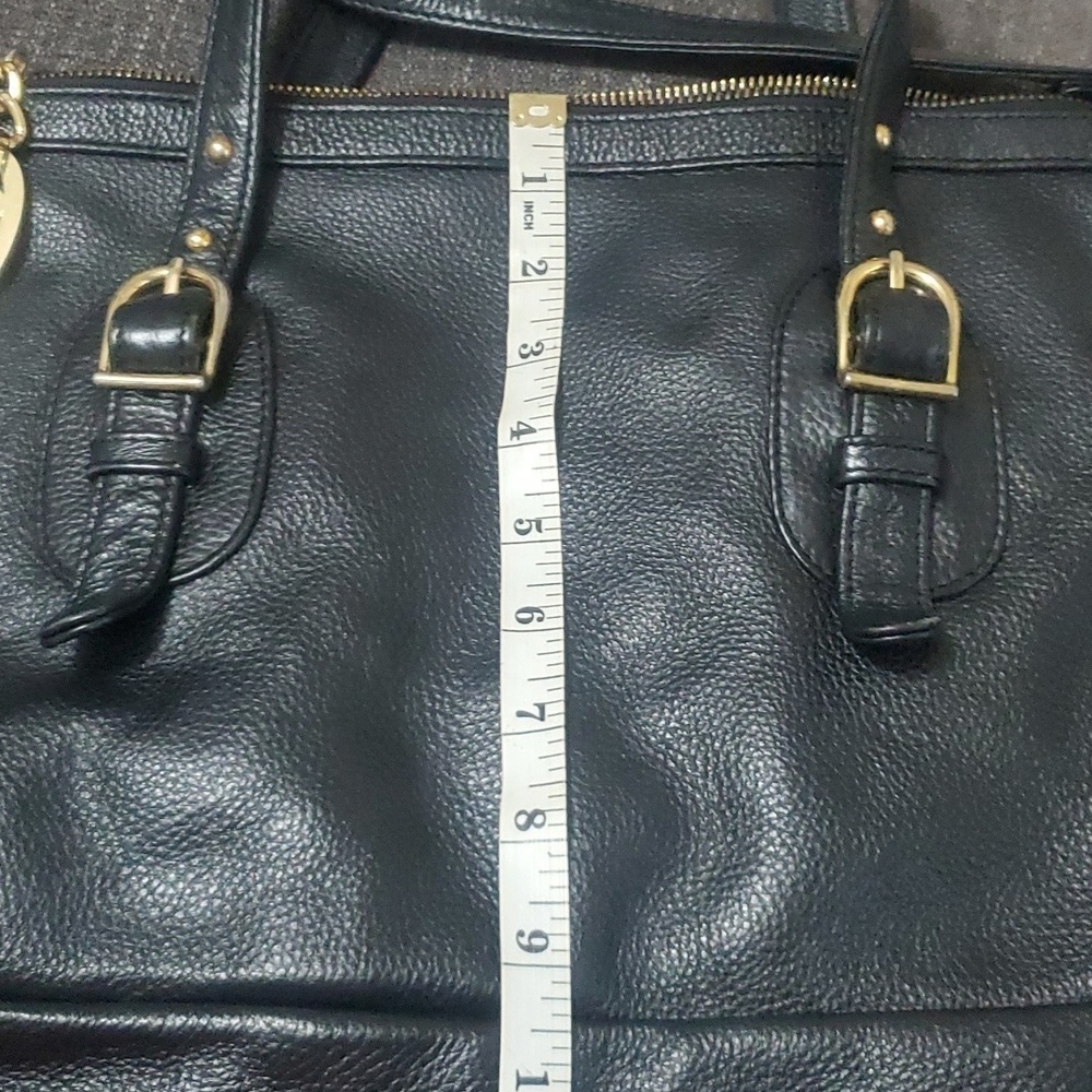 Authentic Black Genuine Leather Onna Ehrlich Bag - Picture 9 of 11